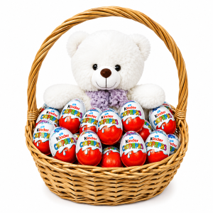Подарунковий кошик «Kinder та Ведмедик»